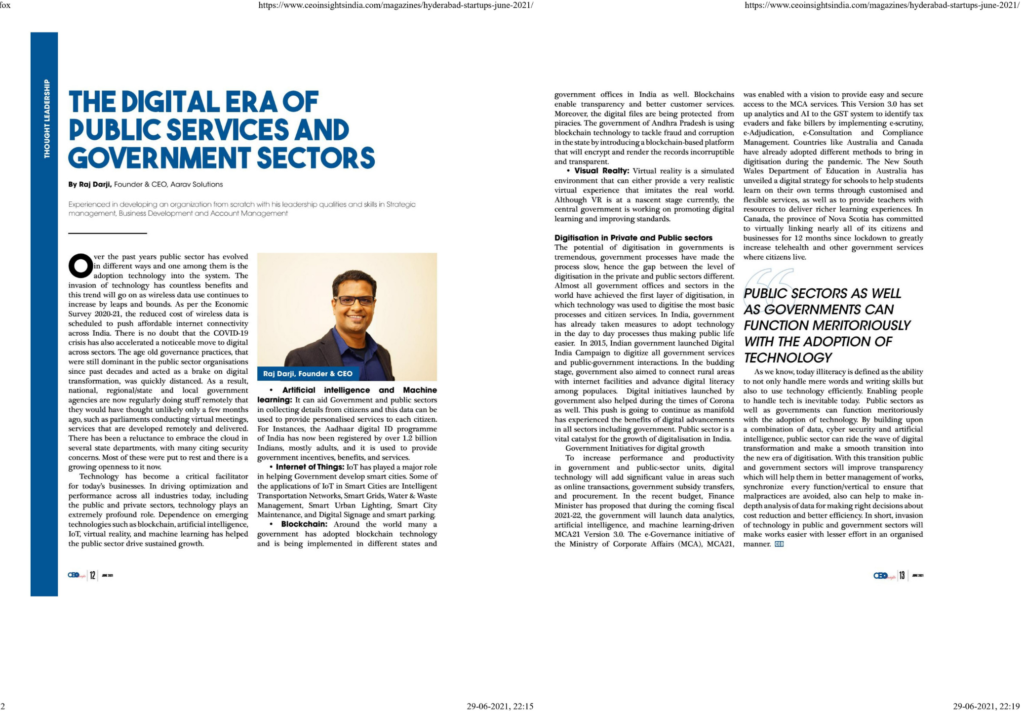 The Digital Era Of Public Services and Government Sectors