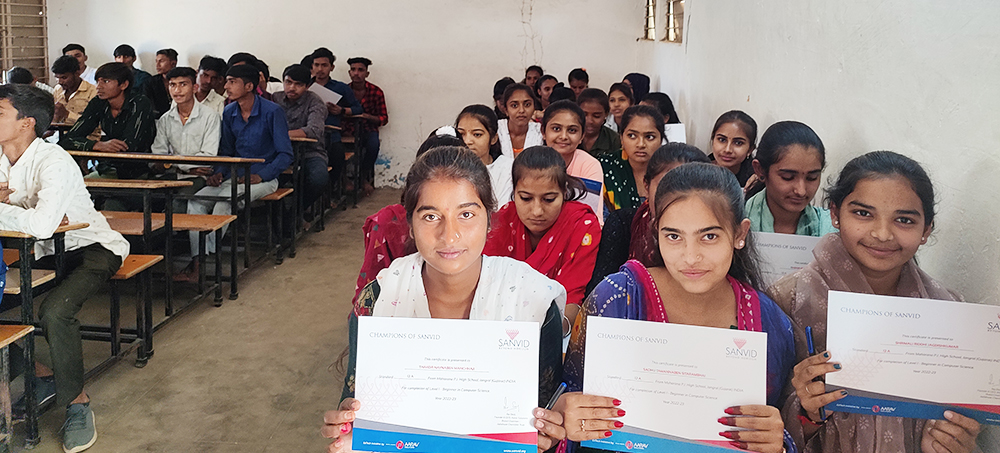 Celebrating Success: Sanvid EdTech Certifies 255+ Students in Jangral, India