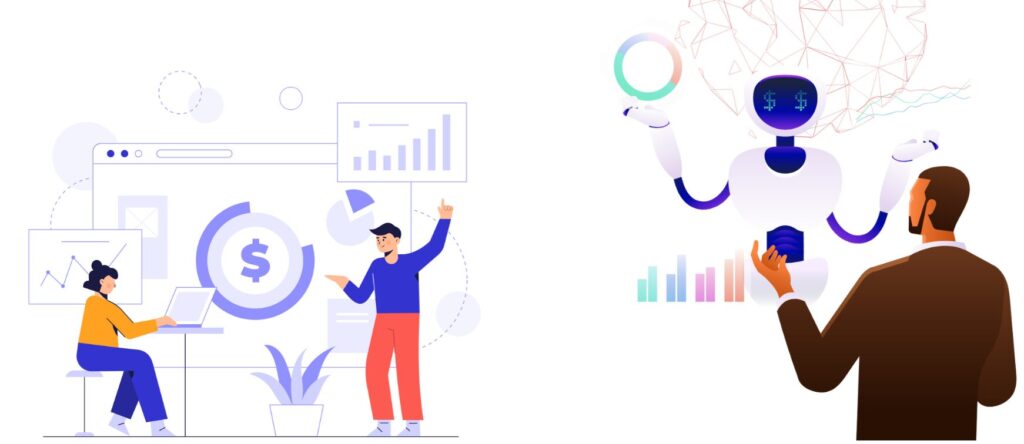 Left: Efficient marketing management tracking; Right: Gen-AI enabled post event analysis