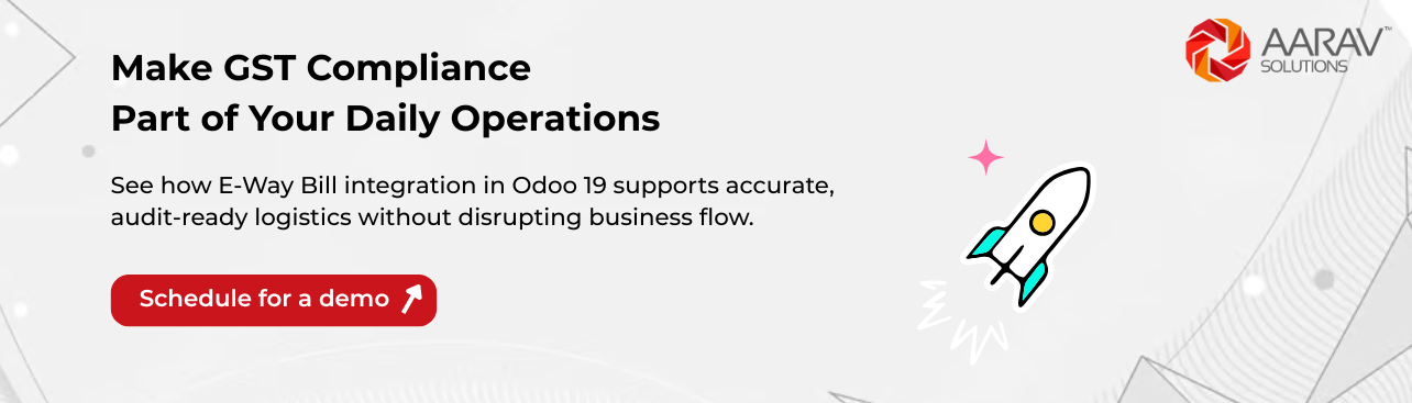 See how E-Way Bill integration in Odoo 19 supports accurate, audit-ready logistics without disrupting business flow.